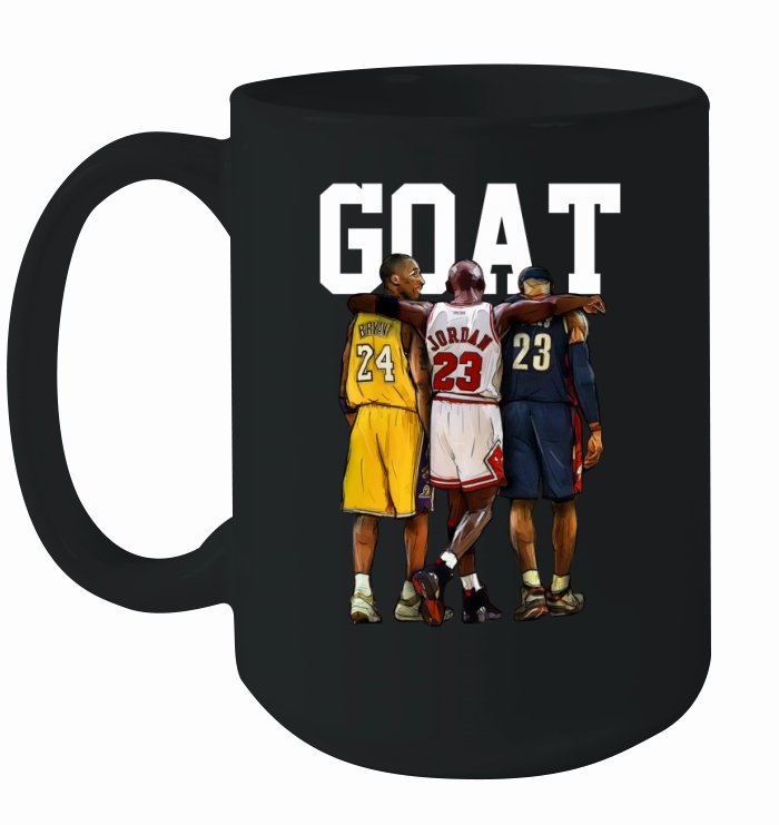 Kobe Lebron Jordan Basketball Goat Legends Ceramic Mug