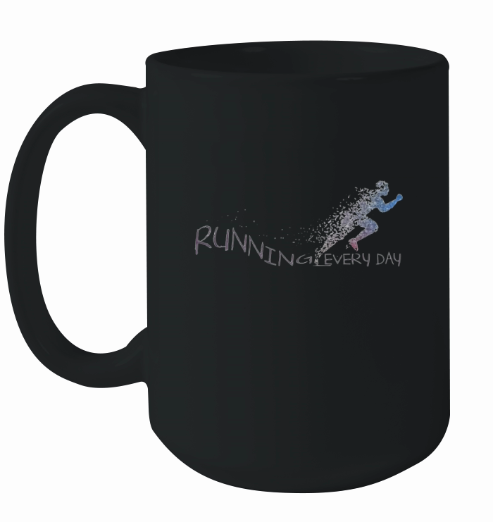 Running - T Shirt Ceramic Mug
