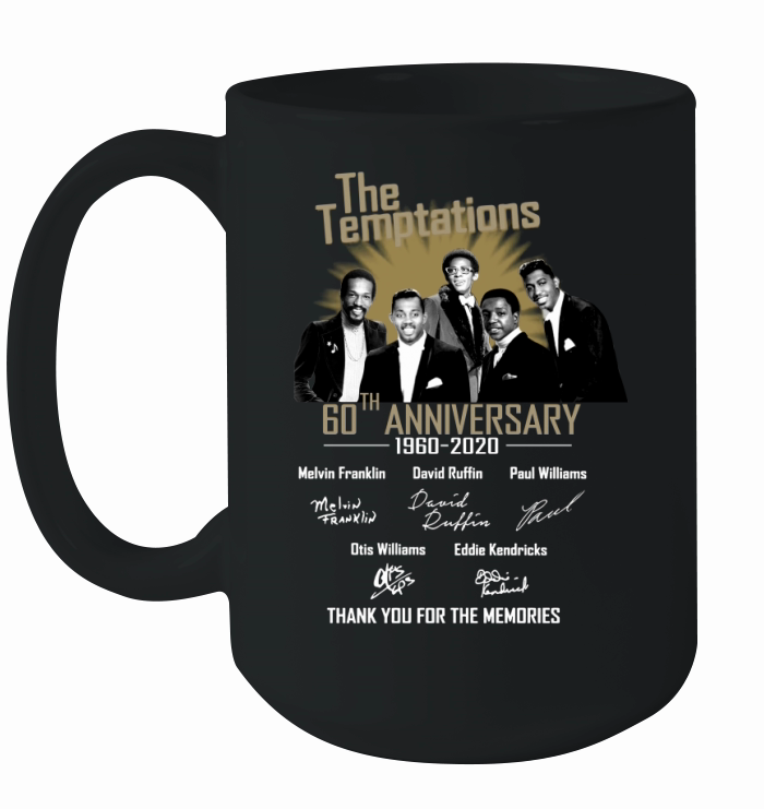 The Temptations 60th Anniversary 1960 2020 Thgank You For The Memories Signatures Ceramic Mug