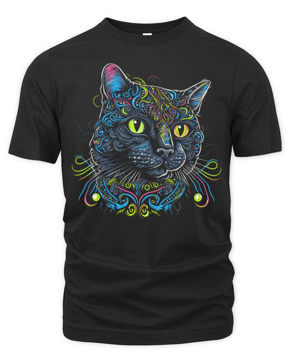 Colorful Cat Organic Unisex T-shirt