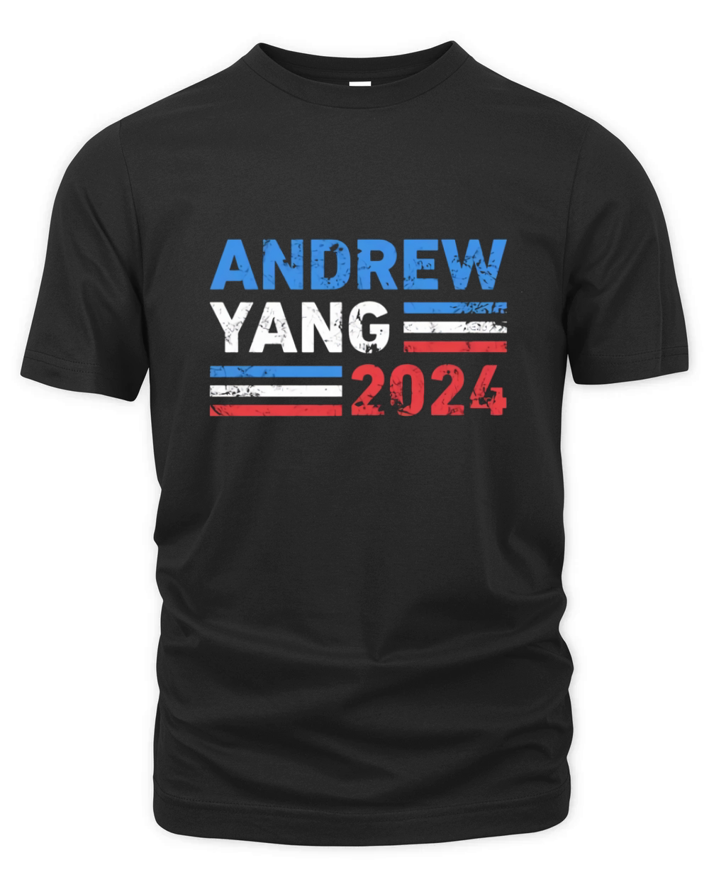 Vintage Andrew Yang 2024 Distressed Retro Yang 2024 Organic Unisex T-shirt