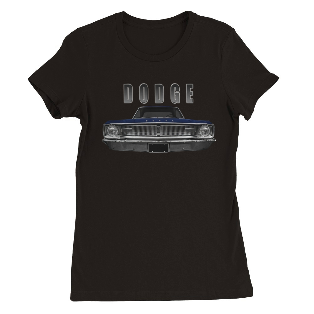 1967 Dodge Dart Front Darkblue Premium Womens Crewneck T-shirt