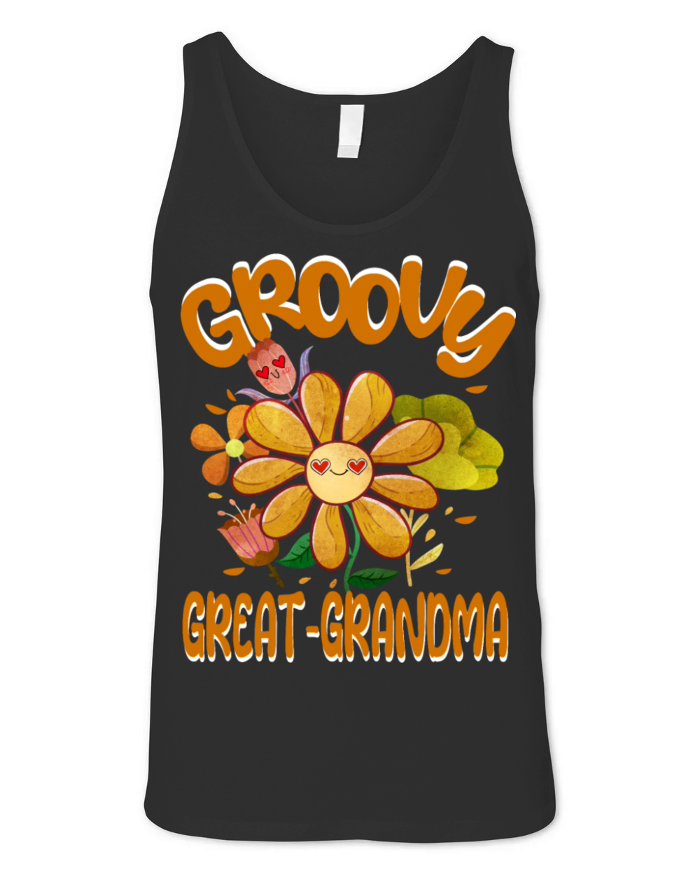 Groovy Great-Grandma Family Matching Vintage Unisex Jersey Tank