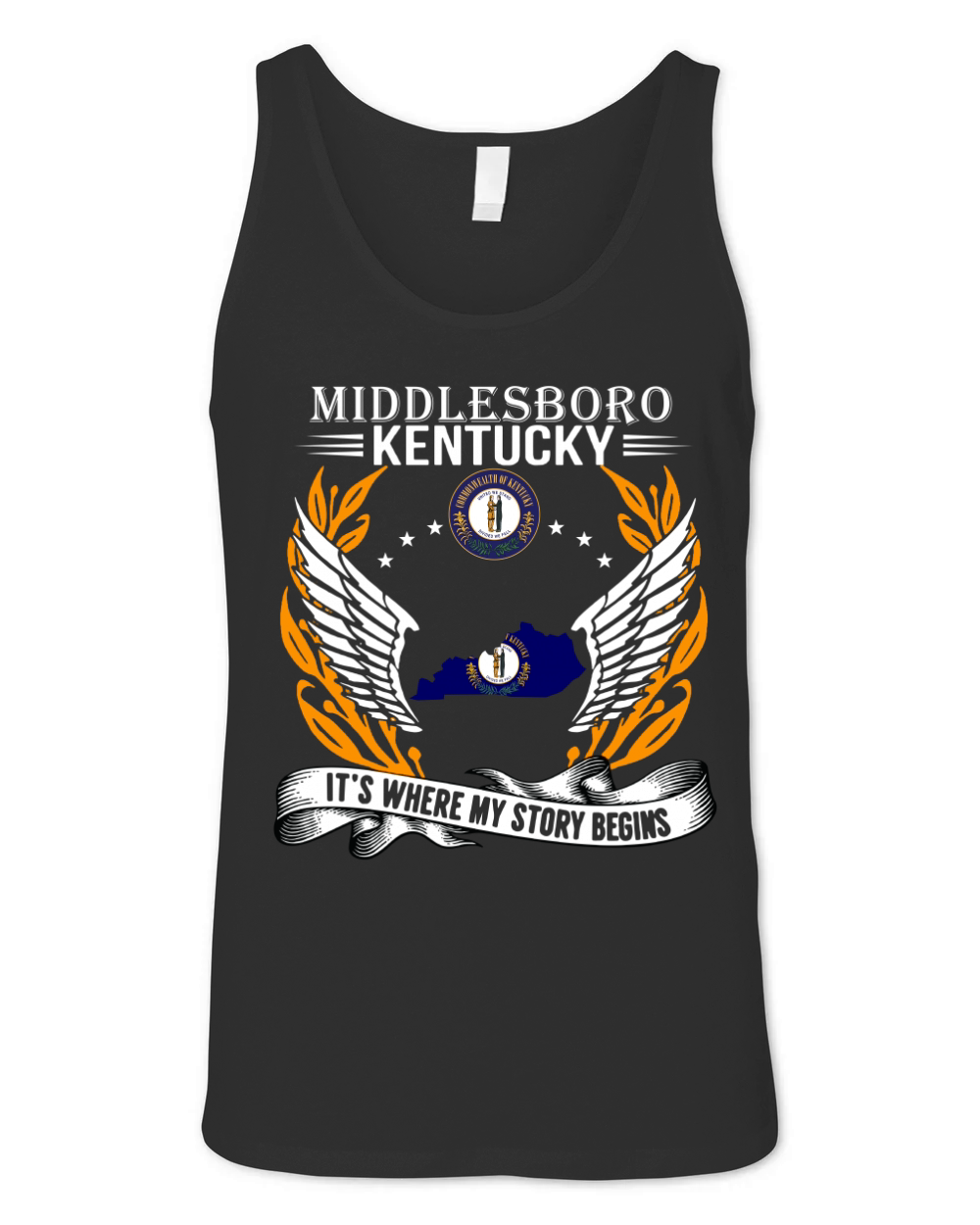 Middlesboro Kentucky It is where my story begins Unisex Jersey Tank