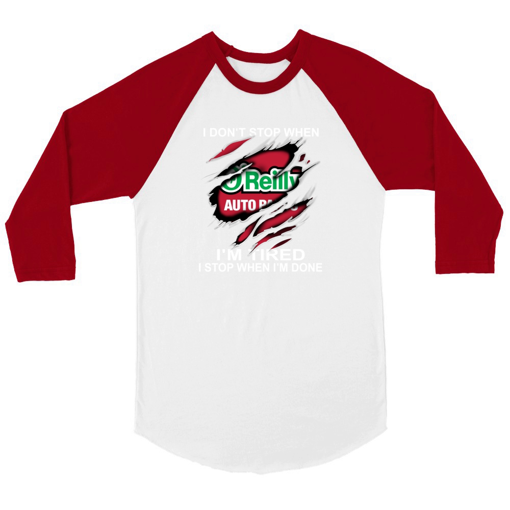 O'Reilly Auto Parts Unisex ¾ sleeve Raglan T-shirt