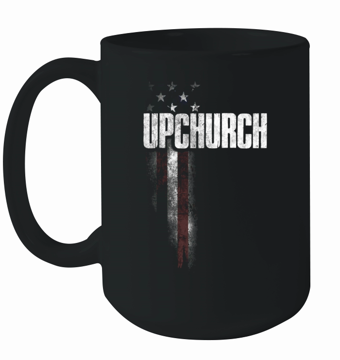 Upchurch Family American Flag Ceramic Mug