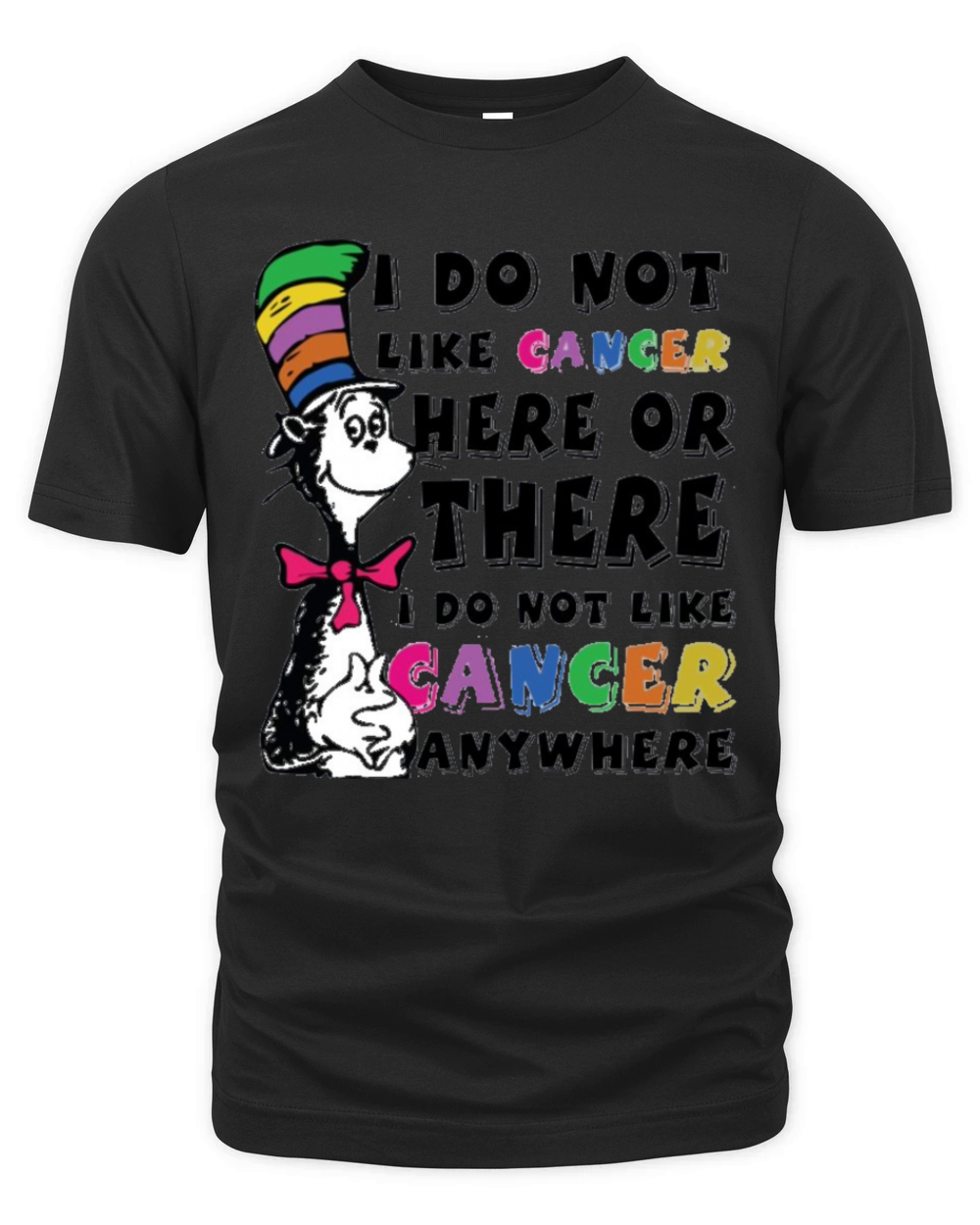 I Do Not Like Cancer Zodiac Here Or There Anywhere Dr Seuss Organic Unisex T-shirt