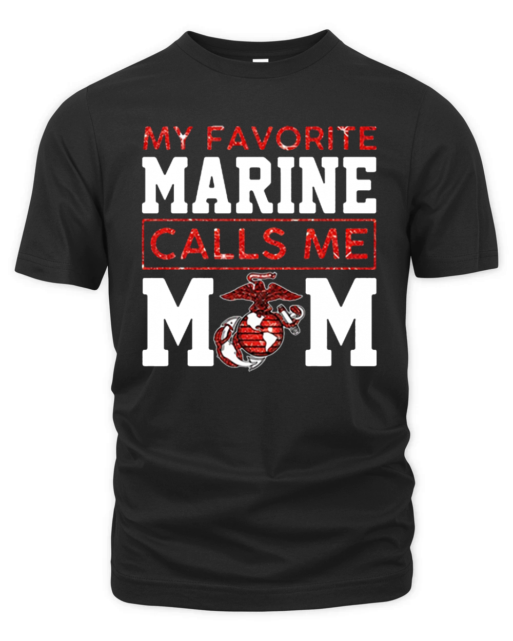 My favorite marine calls me mom Organic Unisex T-shirt