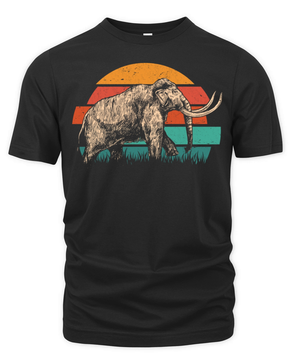 Vintage Mammoth Retro Organic Unisex T-shirt