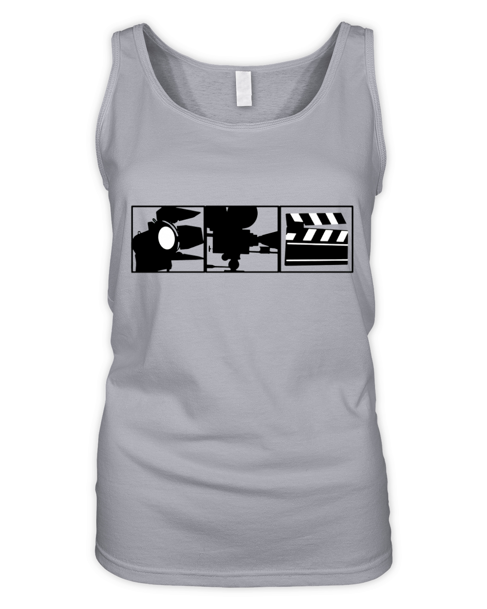 Lights Camera Action  T Shirt Organic Women's Tank Top