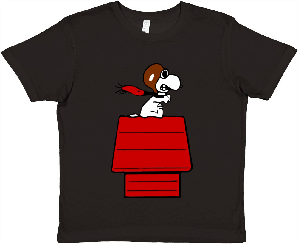 Snoopy Flying Ace Premium Kids Crewneck T-shirt