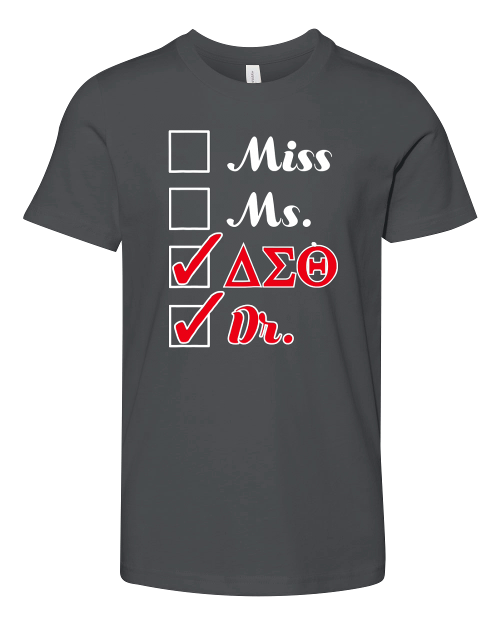 Delta Doctor Physician Sorority Sigma Theta Youth Unisex Jersey Tee