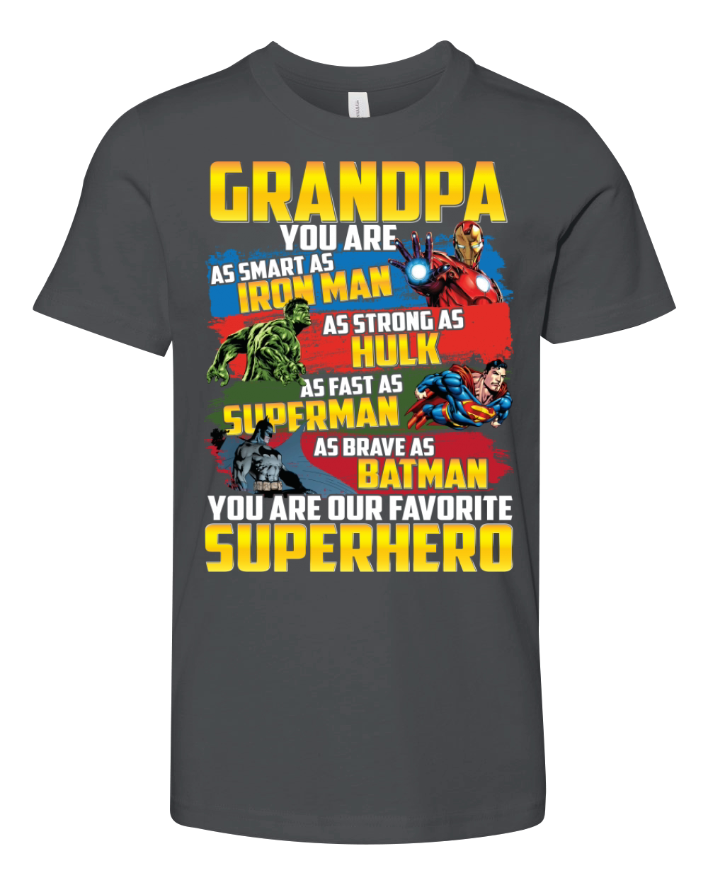 Grandpa- Superhero Youth Unisex Jersey Tee
