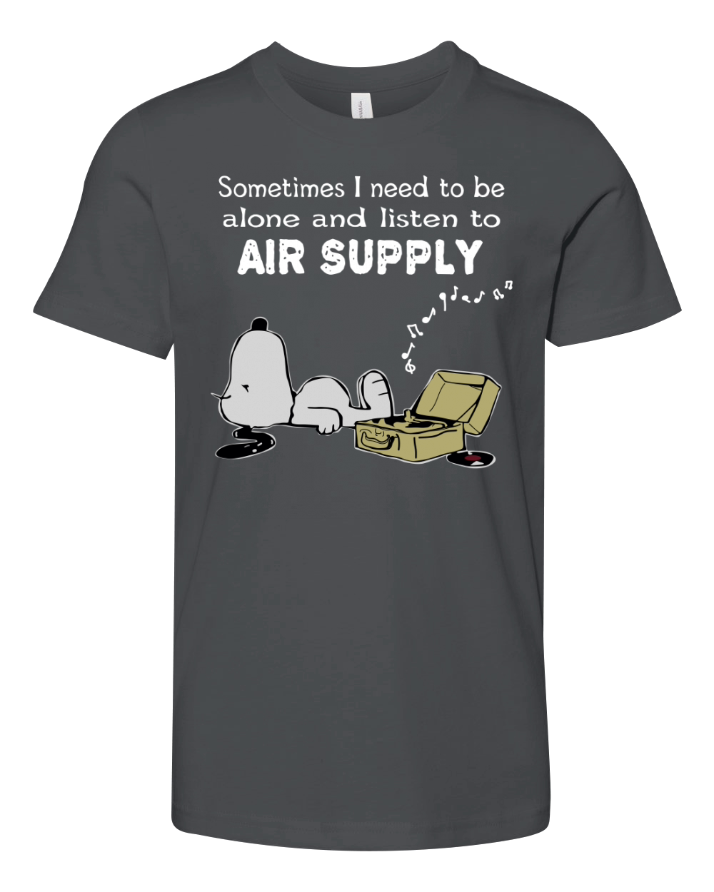 Sometimes I need to be alone and listen to Air Supply Youth Unisex Jersey Tee