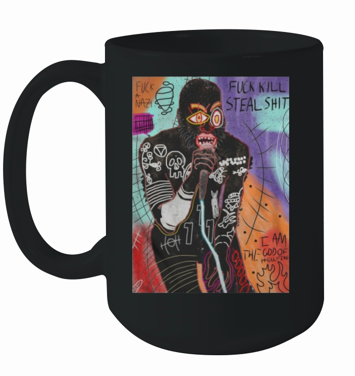 Basquiat MC Ride Fuck Kill Steal Shit shirt Ceramic Mug