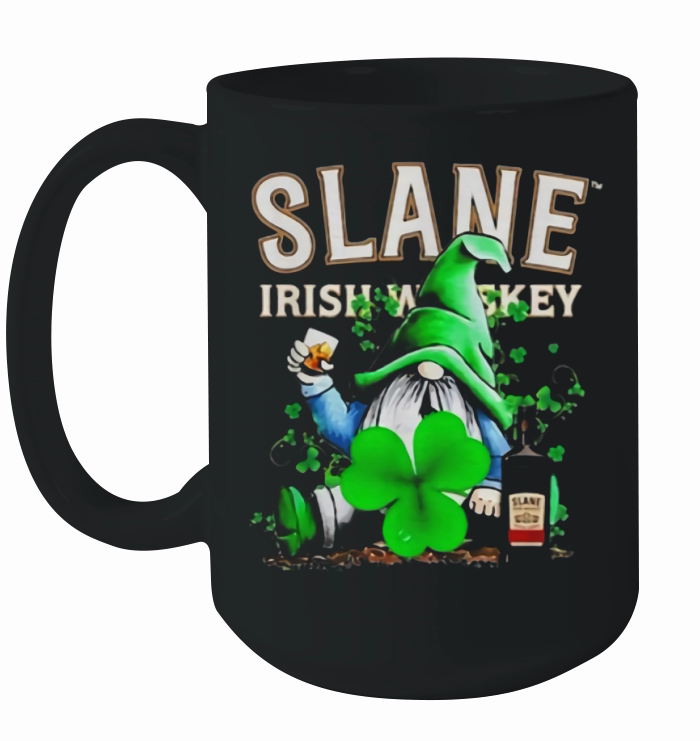 Gnome and Slane Irish Whiskey shamrock St Patrick’s Day shirt Ceramic Mug
