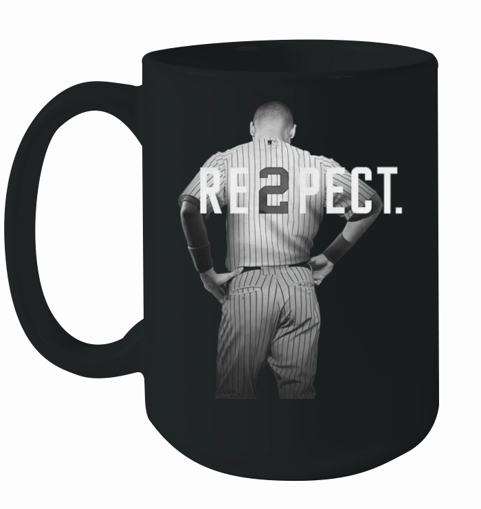 Respect Derek Jeter Re2pect 2 On Back New York Uniform Mj Baseball Ceramic Mug
