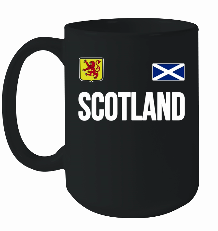 Scotland T-shirt Scottish Soccer Jersey Style Ceramic Mug
