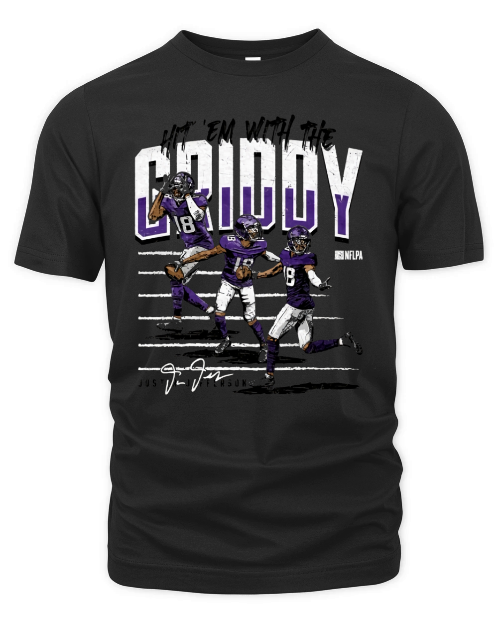 Justin Jefferson Griddy Dance Organic Unisex T-shirt