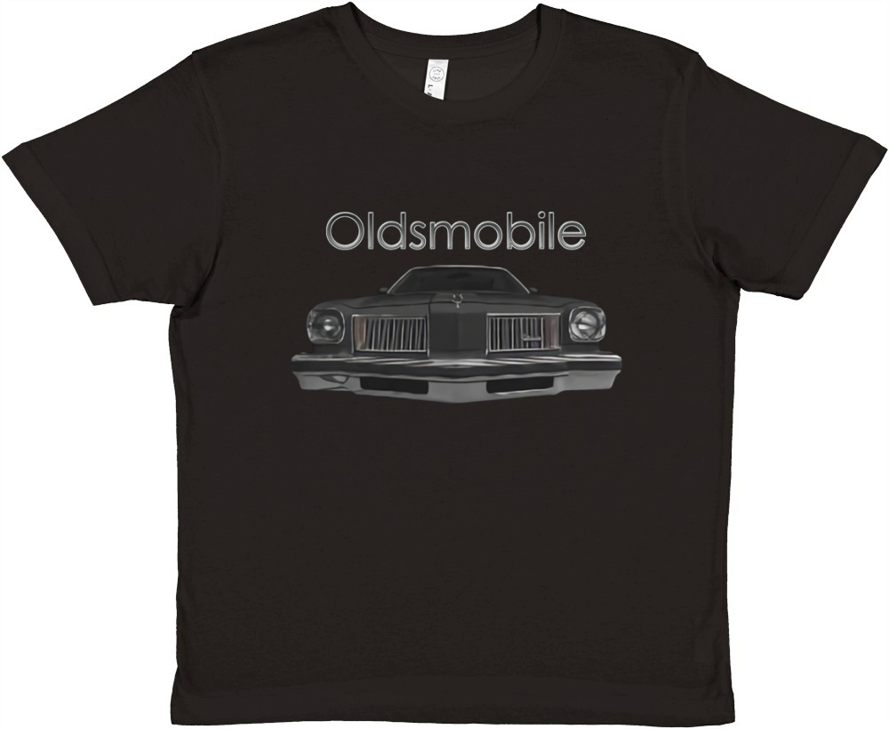 1975 Oldsmobile Hurst Front Black Premium Kids Crewneck T-shirt