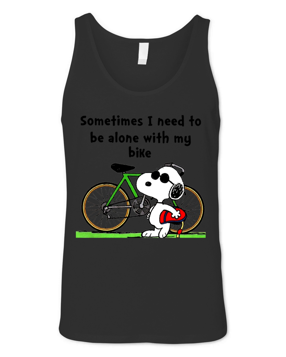 Snoopy Bike ! Unisex Jersey Tank