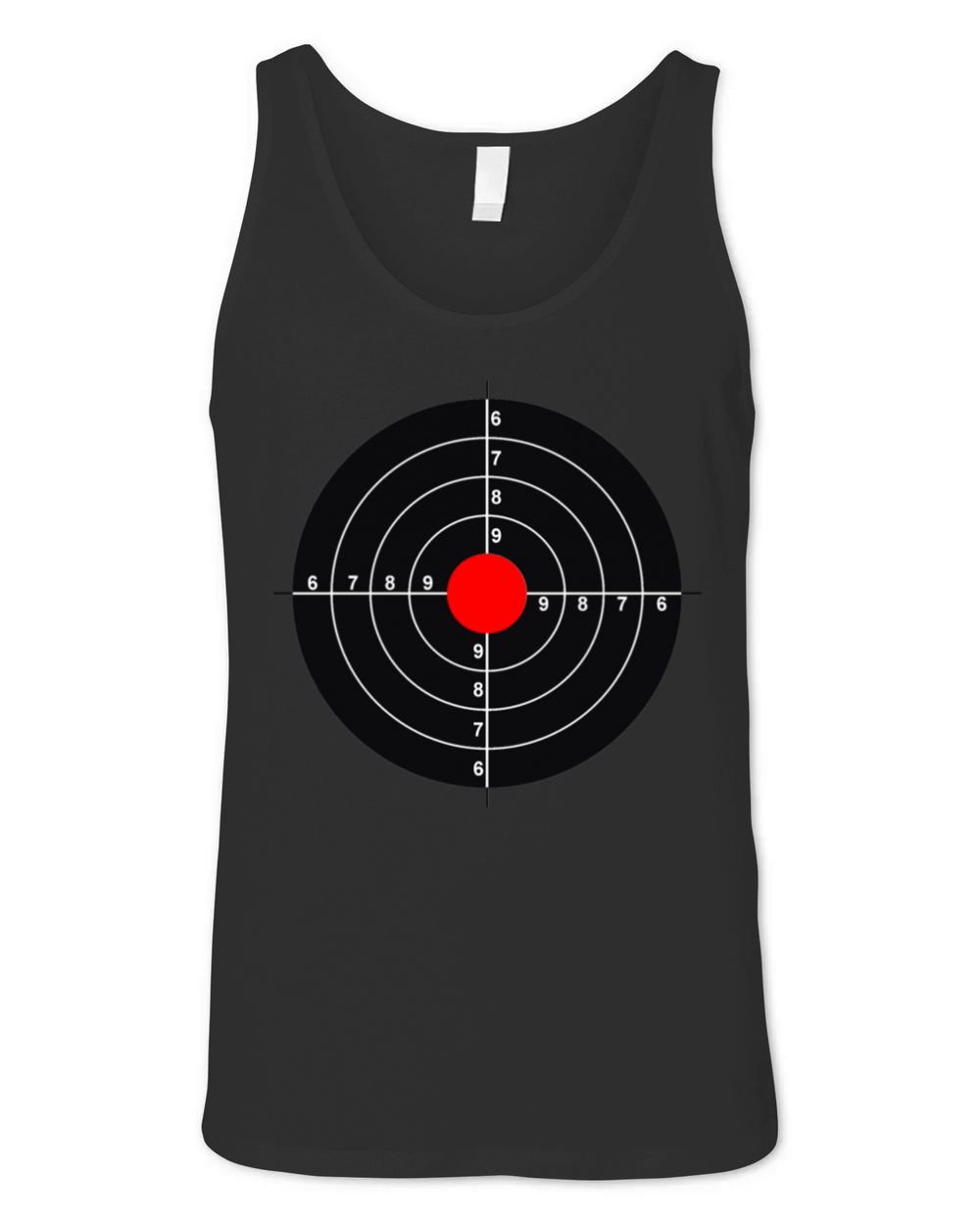 Target on the back  Mens Premium TShirt Unisex Jersey Tank