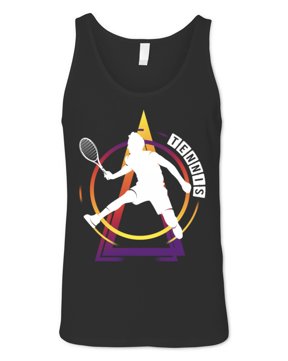 Tennis Player Ball Sports Game Vintage Retro Unisex Jersey Tank