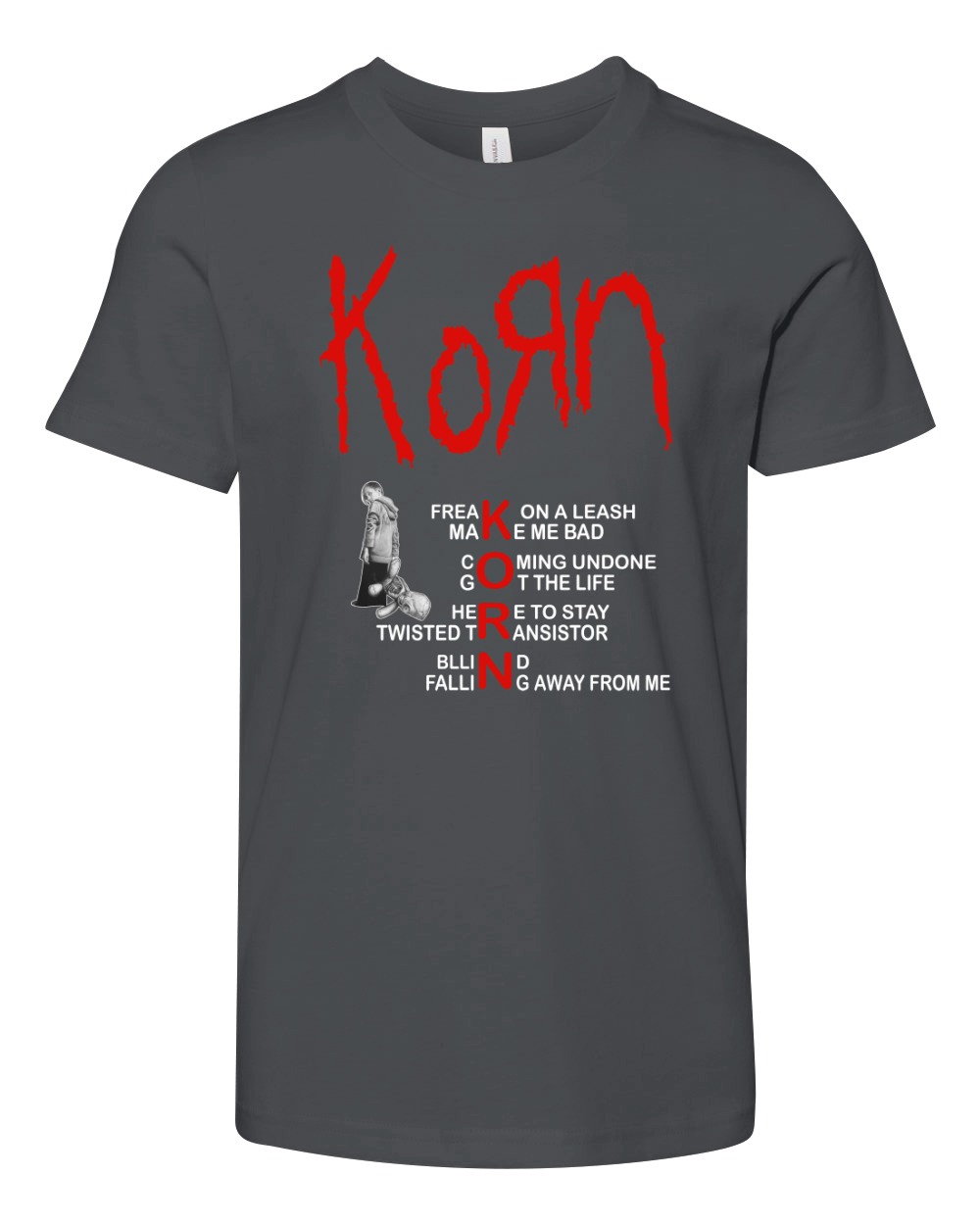 KORN BEST OF SONGS Youth Unisex Jersey Tee
