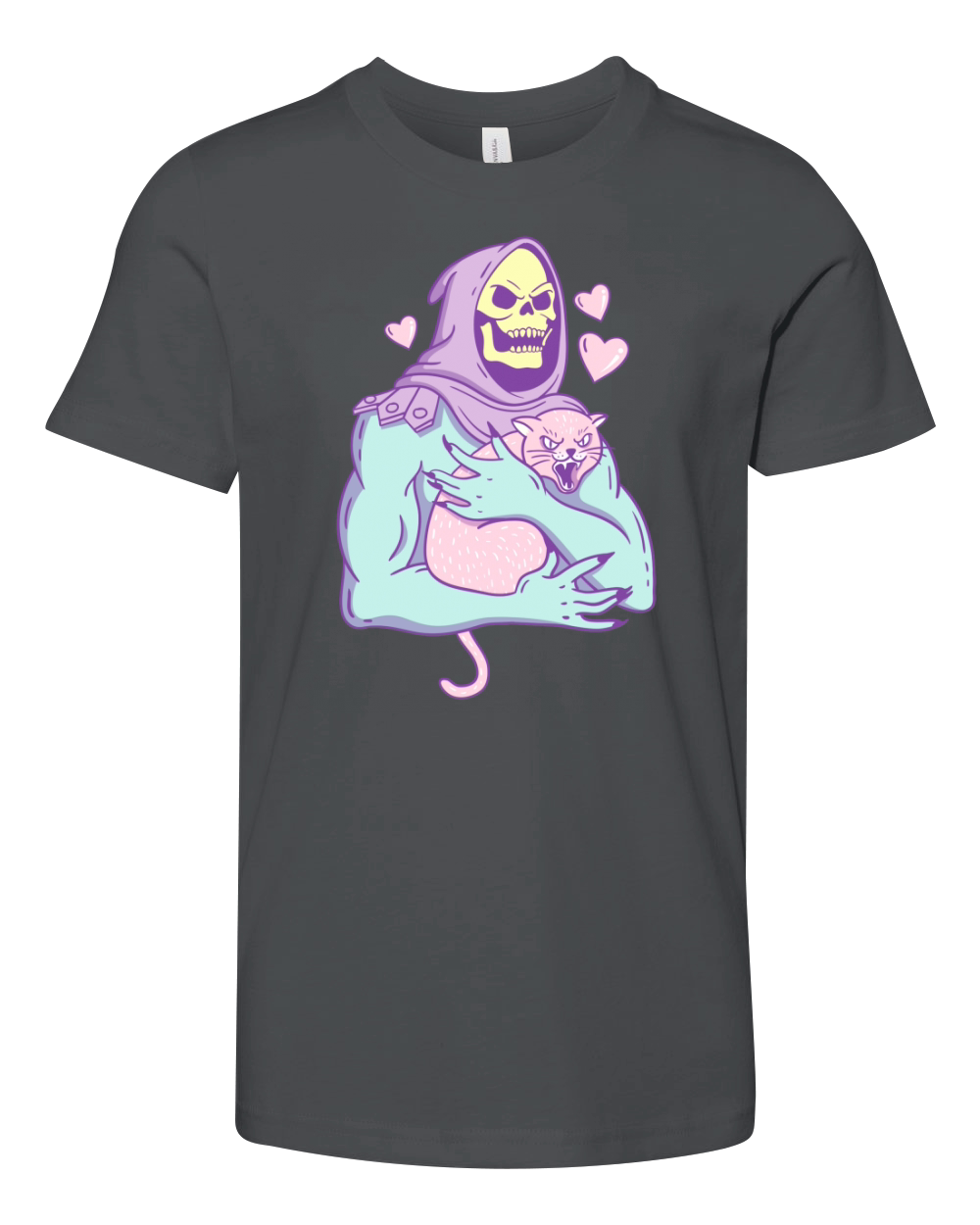 Skeletor cat sticker Youth Unisex Jersey Tee