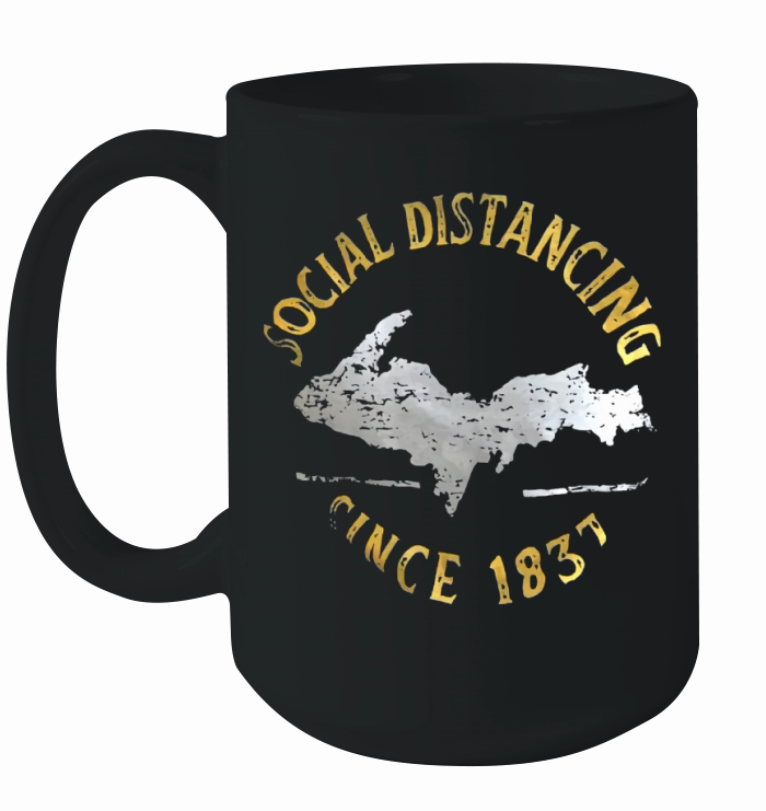 Social distancing since 1837 vintage Ceramic Mug