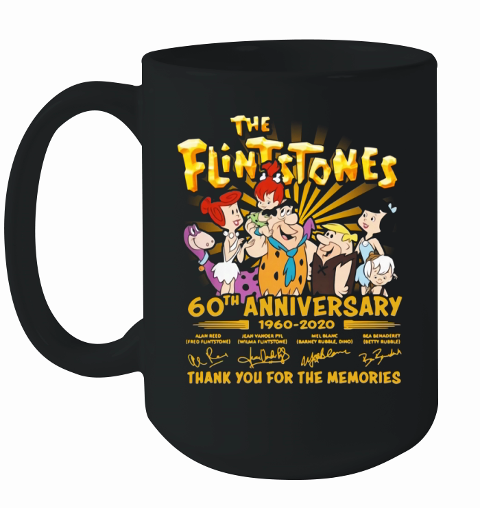 The Flintstones 60th Anniversary 1960 2020 thank you for the memories Ceramic Mug