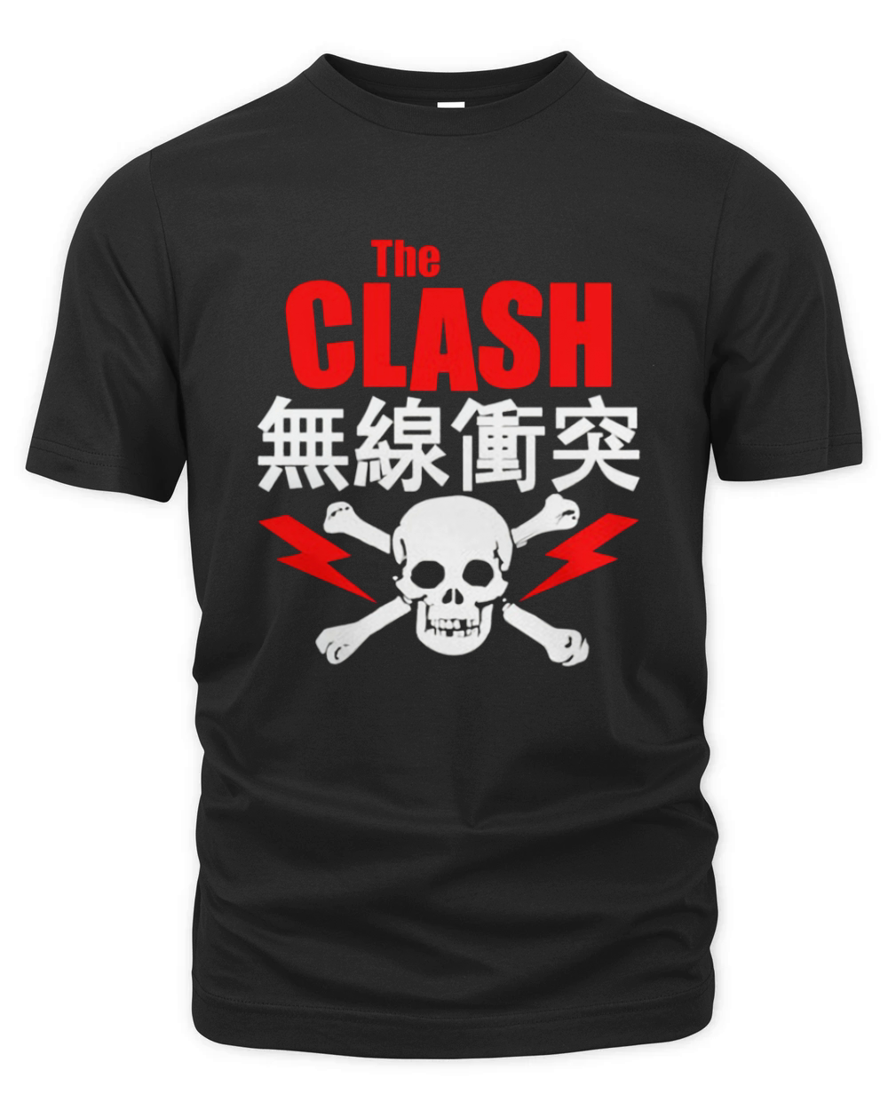 The Clash Skull And Bolt Organic Unisex T-shirt