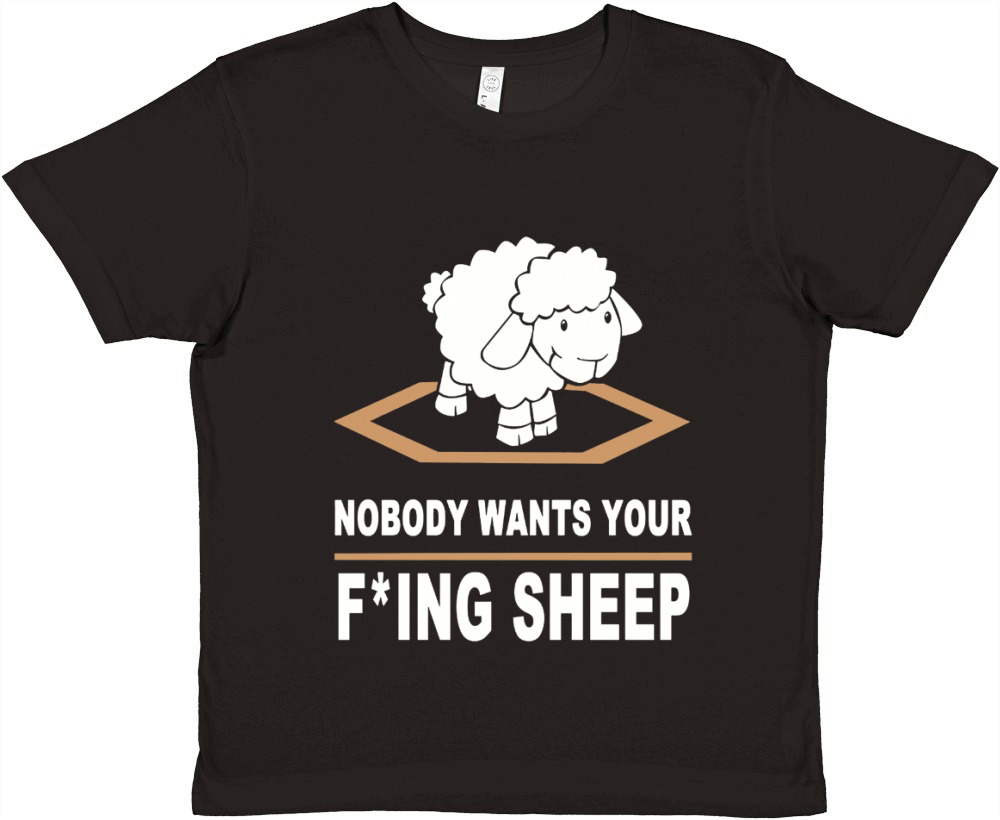 Nobody Wants Your F ing Sheep Premium Kids Crewneck T-shirt