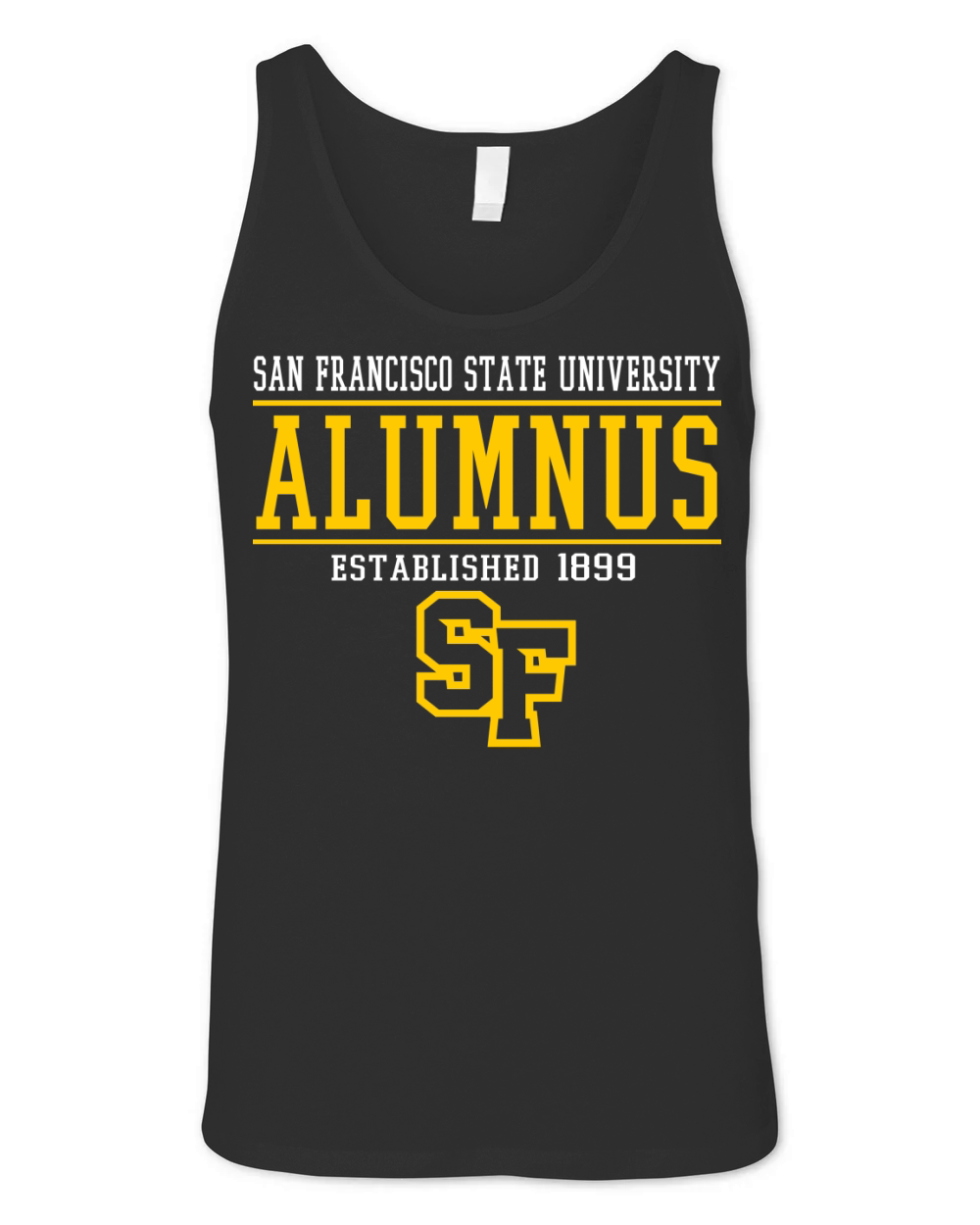 San Francisco State university   Alumnus established 1899 Unisex Jersey Tank