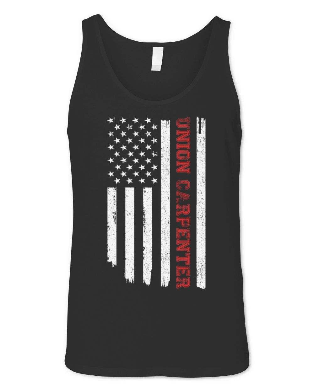 Vintage American USA Flag Union Carpenter Humor Unisex Jersey Tank