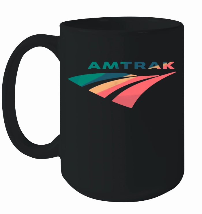 Amtrak Railroad Train Bus Station T-Shirt Ceramic Mug