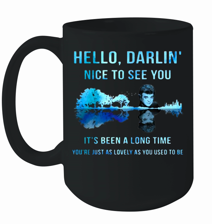 Conway Twitty Hello Darlin’ Nice To See You Guitar Lake Ceramic Mug