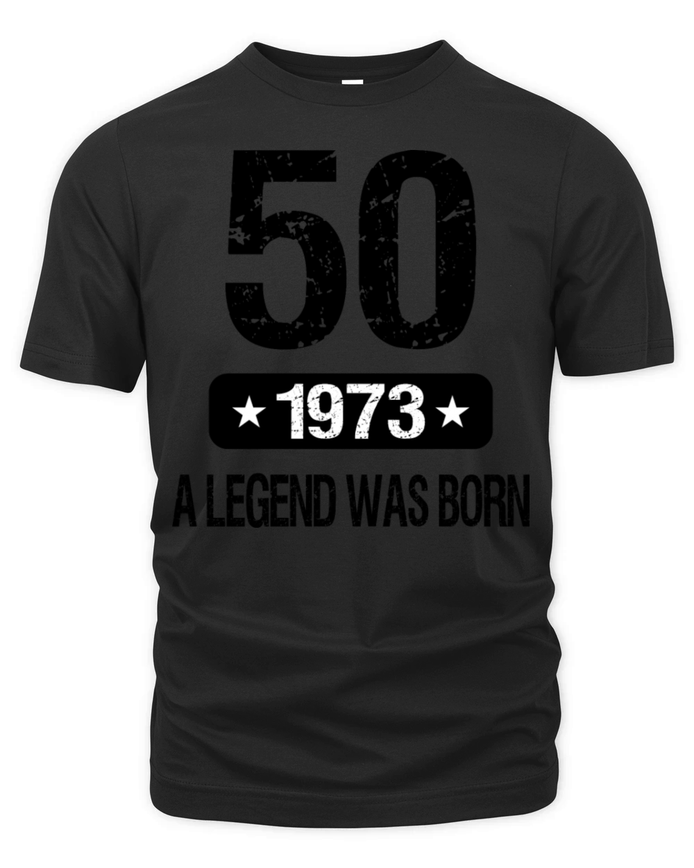 50th Birthday 1973 A Legend Was Born Organic Unisex T-shirt