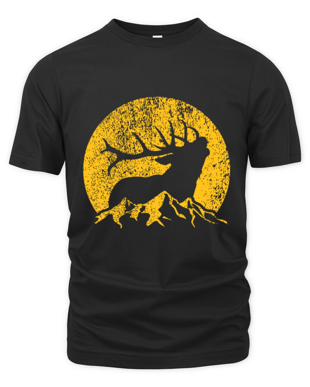 American Elk Hunter Dad Vintage Retro Bow Hunting Organic Unisex T-shirt