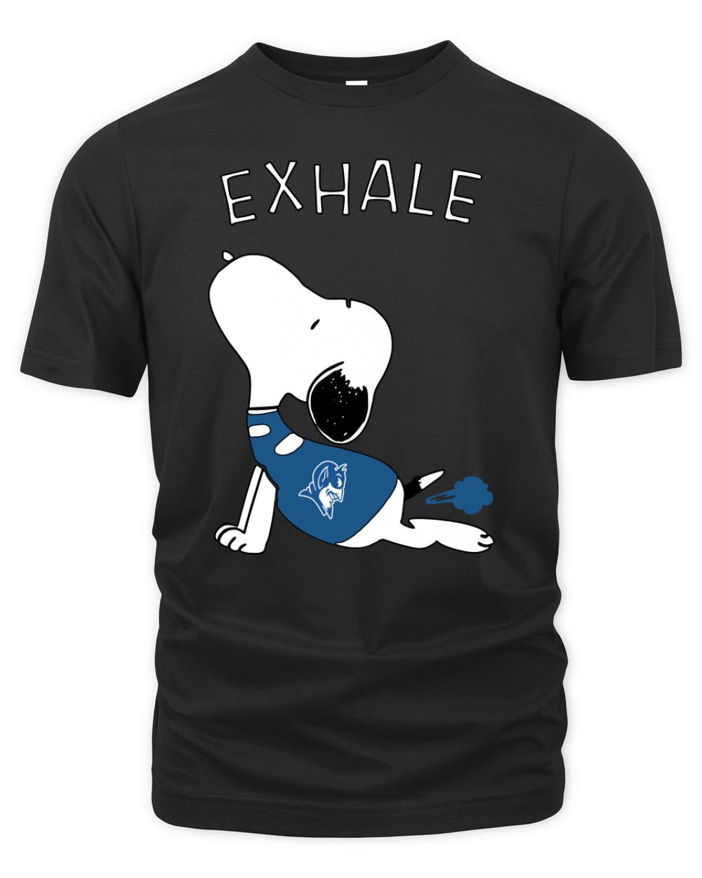 Snoopy Exhale Duke Organic Unisex T-shirt