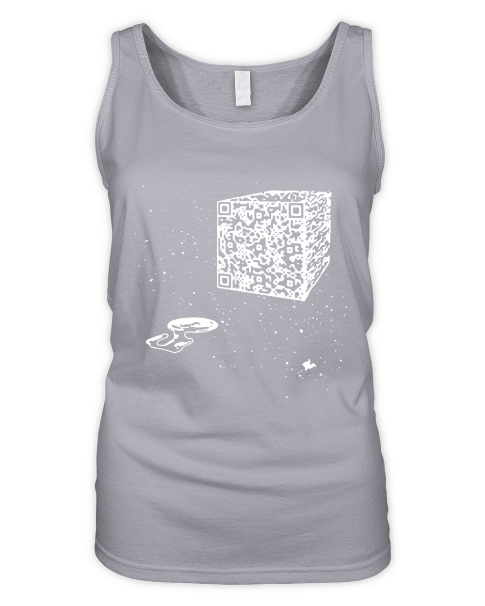 Official we are the borg resistance is futile space qr code men t-shirt Organic Women's Tank Top