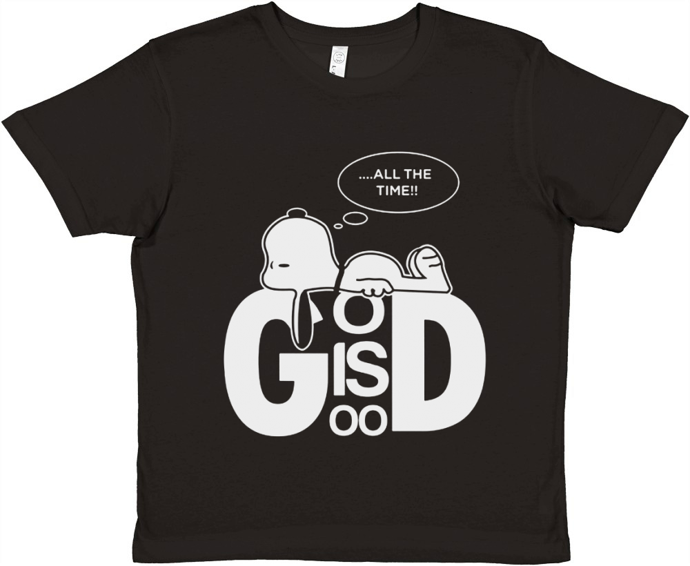 All The Time God Is Good Snoopy Dog Premium Kids Crewneck T-shirt