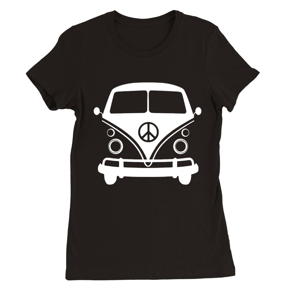Vintage Volkswagen  Bus Premium Womens Crewneck T-shirt