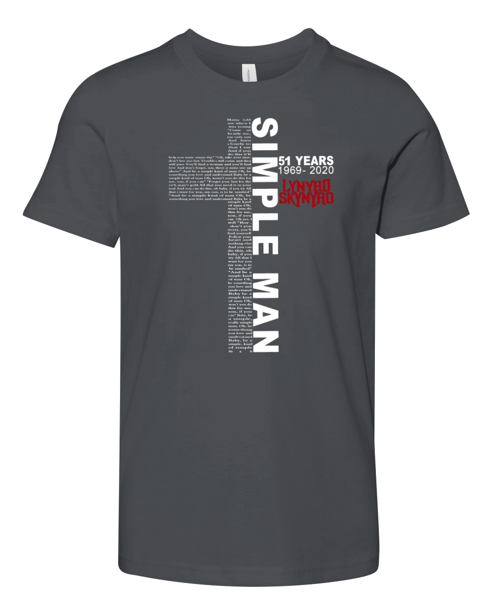 Simple Man 51 Years 1969-2020 Lynyrd Skynyrd shirt Youth Unisex Jersey Tee