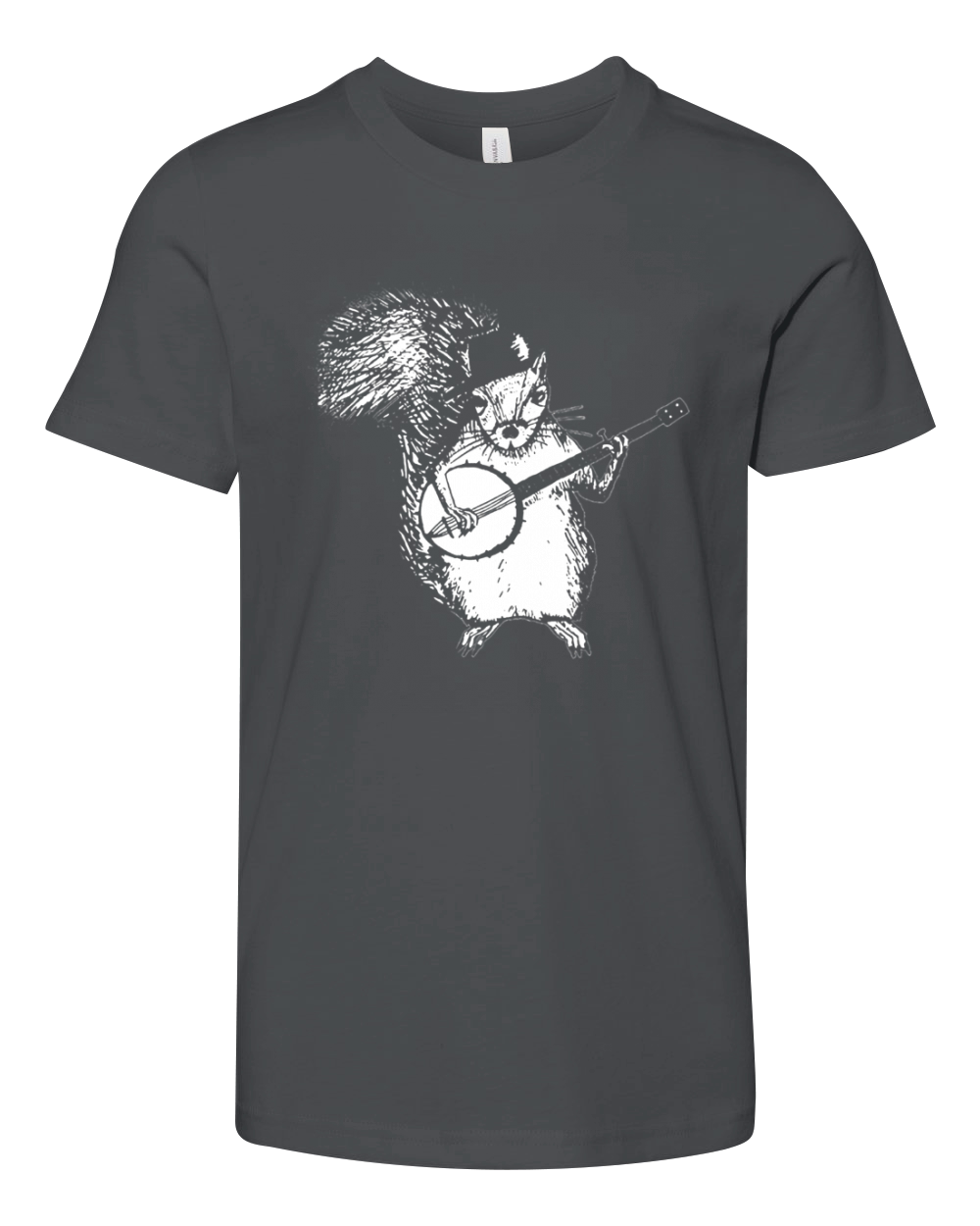 Squirrel T Shirt Squirrel Playing Banjo T-Shirt Youth Unisex Jersey Tee
