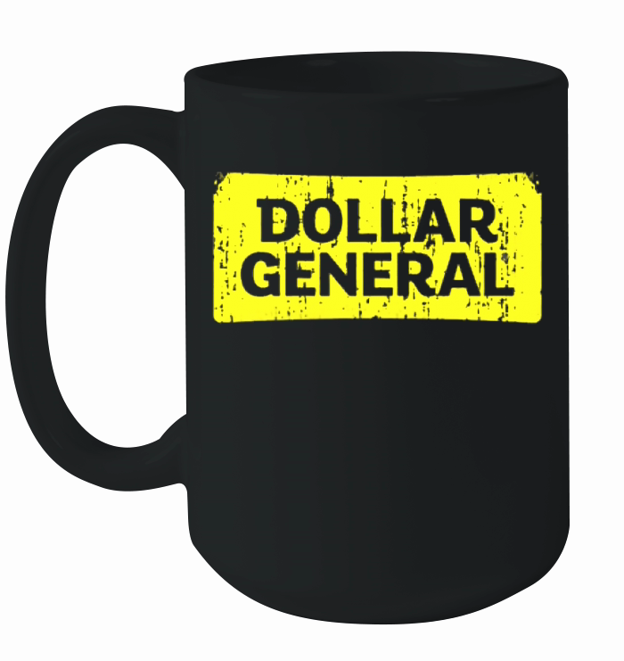 Dollar General Cool Grocery Store Pop Worn Look Ceramic Mug
