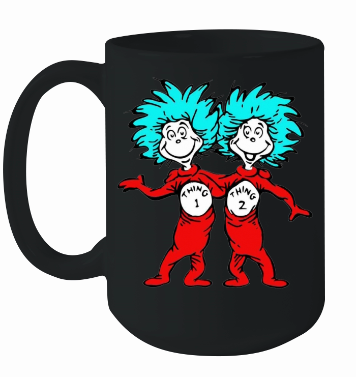 Dr. Seuss Thing 1 Thing 2 Buddies T-shirt Ceramic Mug