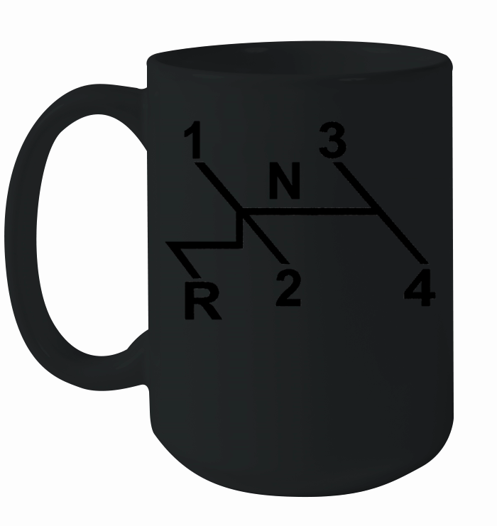 VW Shift Pattern Ceramic Mug