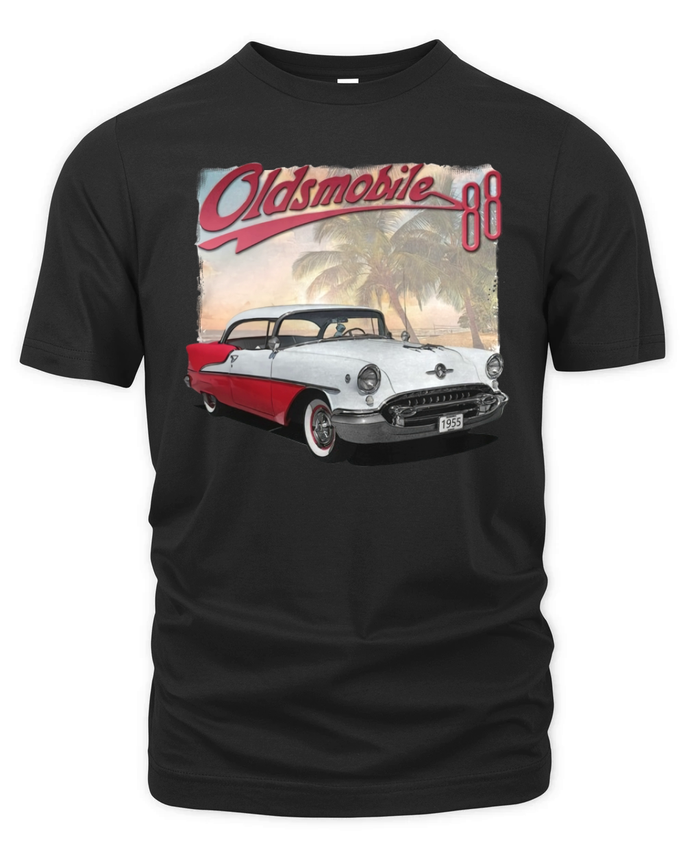 1955 Oldsmobile Red Organic Unisex T-shirt