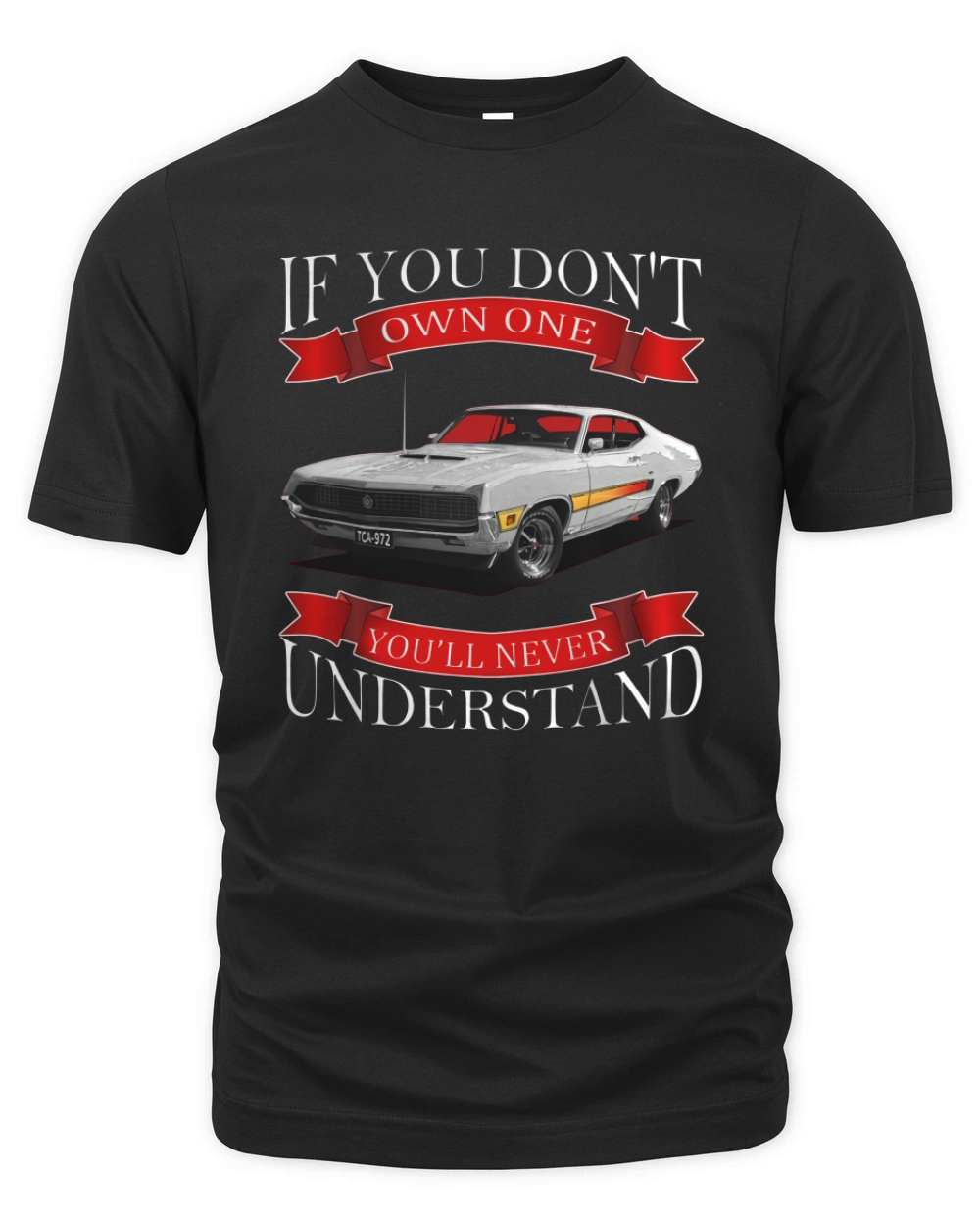 1970 Ford Torino GT Back Side Organic Unisex T-shirt